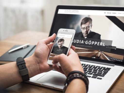 Webseite für Business-Fotografin Claudia Göpperl