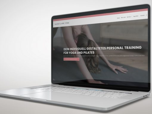 Yoga-Website für Private Trainerin aus Düsseldorf